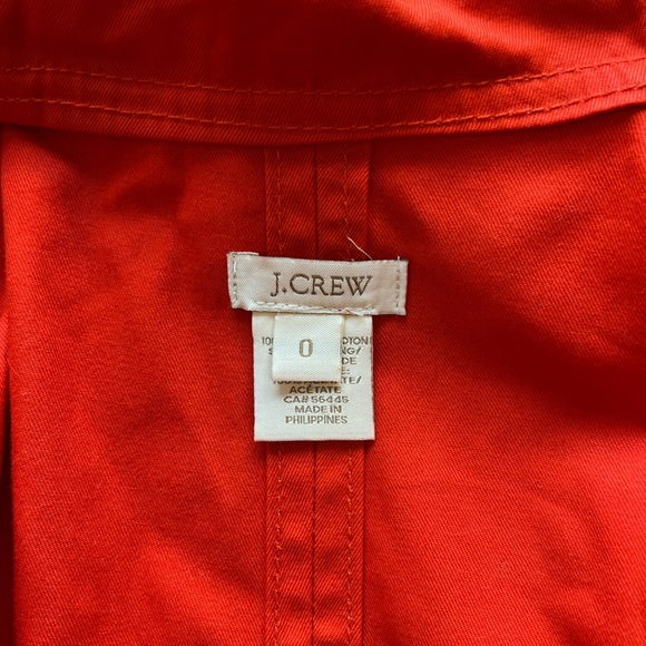 J. Crew Matinee Trench Coat - SIZE 0/MODERN RED - Picture 8 of 14